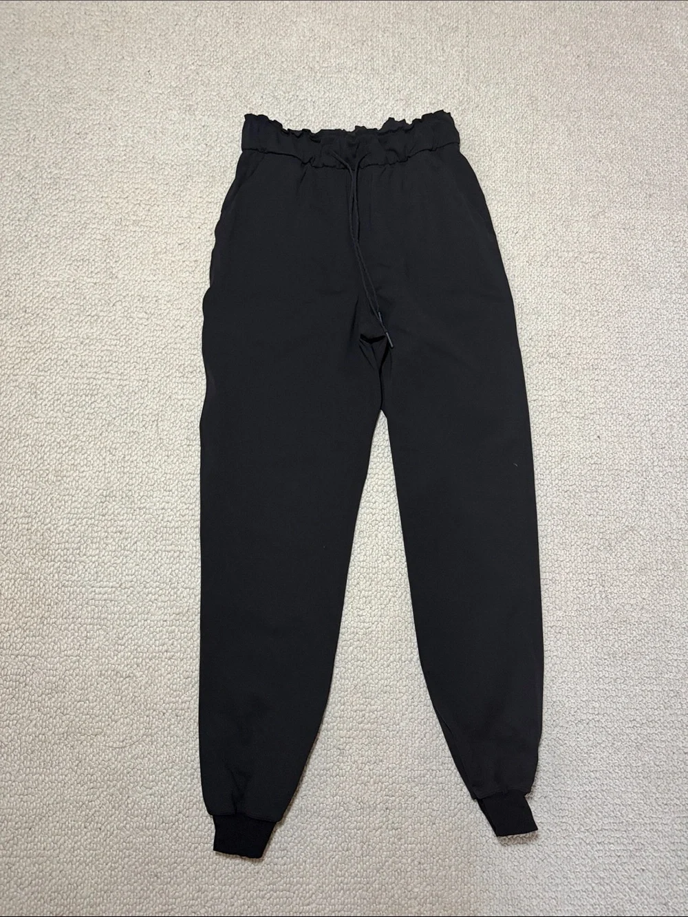lululemon athletica Black Paperbag-Waist Joggers